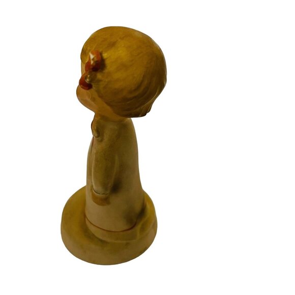 Vintage Figurine Japan Ceramic Cute Girl With Puppy - Picture 4 of 7